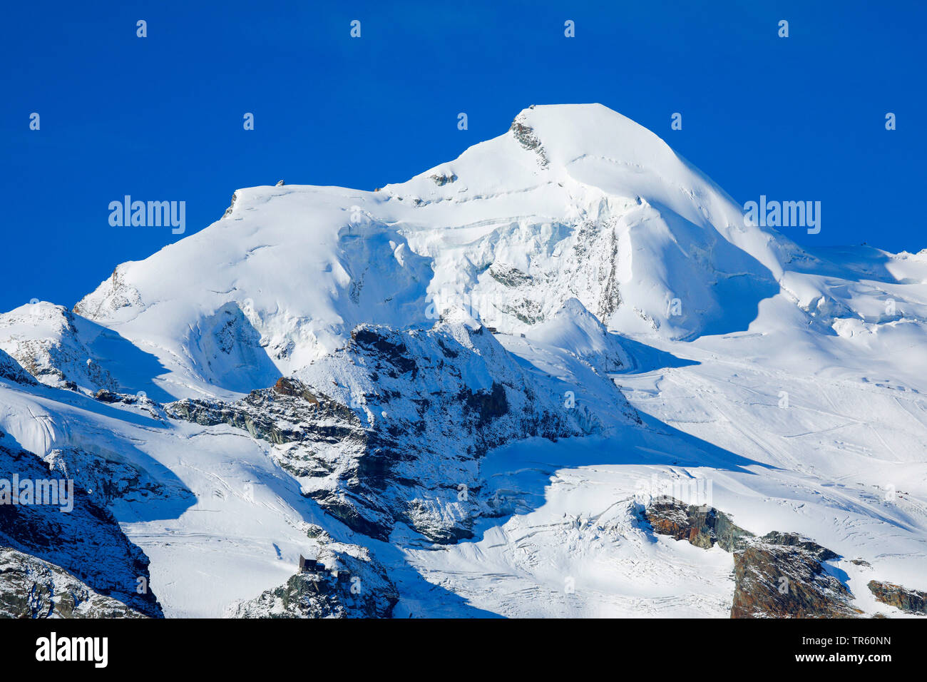 La montagne, la Suisse, l'Allalinhorn Valais Banque D'Images