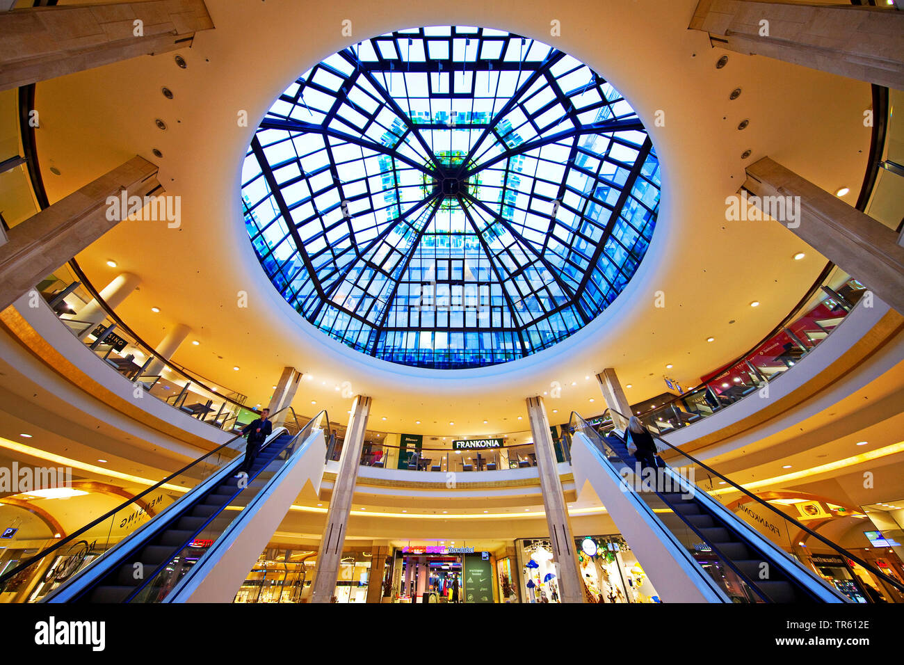 Coupole centrale de la galerie, l'Allemagne, Koe, Rhénanie du Nord-Westphalie, Duesseldorf Banque D'Images