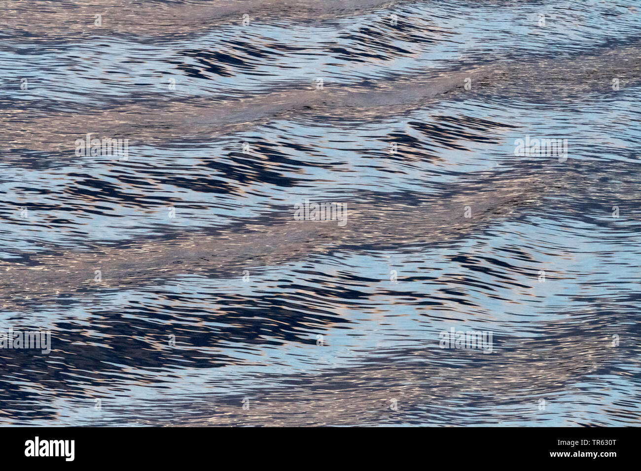 Modèle d'onde dans Horizon, la Norvège, Vestfold, Oslofjord Banque D'Images