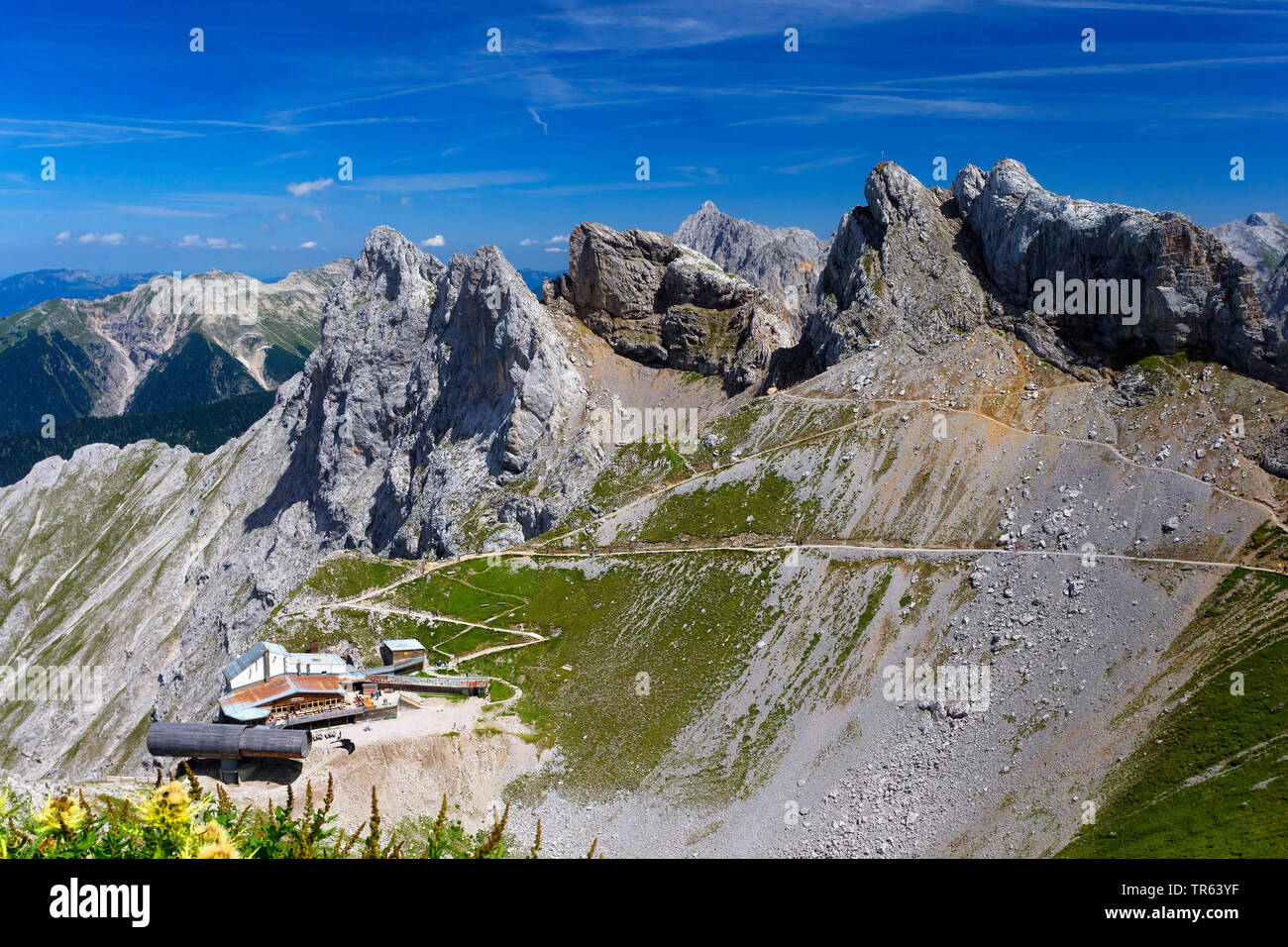 La station de montagne de Karwendel, l'Allemagne, la Bavière Banque D'Images