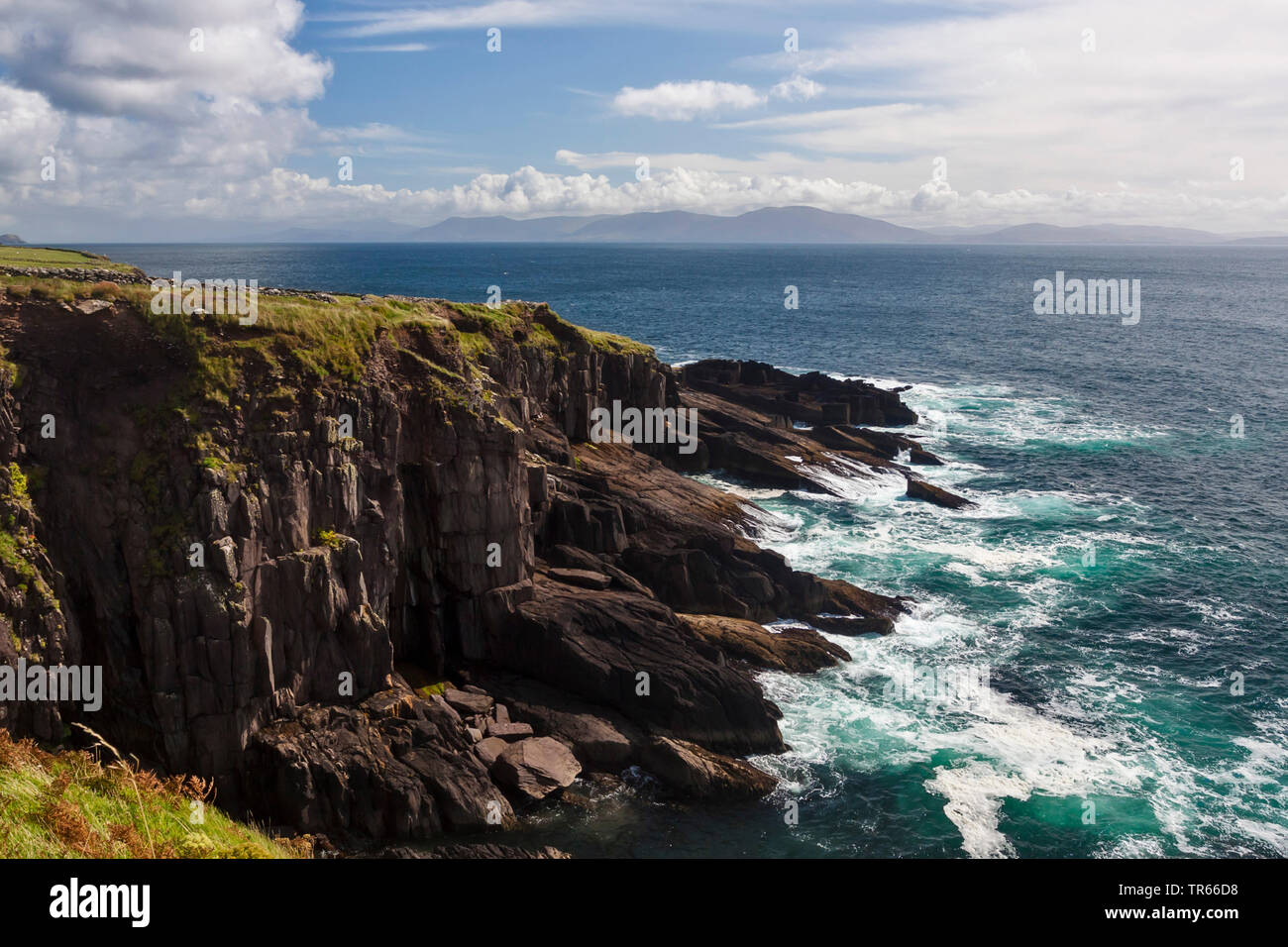 Côte rocheuse de la péninsule de Dingle, Ring of Kerry, Irlande, comté de Kerry, péninsule de Dingle, le Dingle Banque D'Images