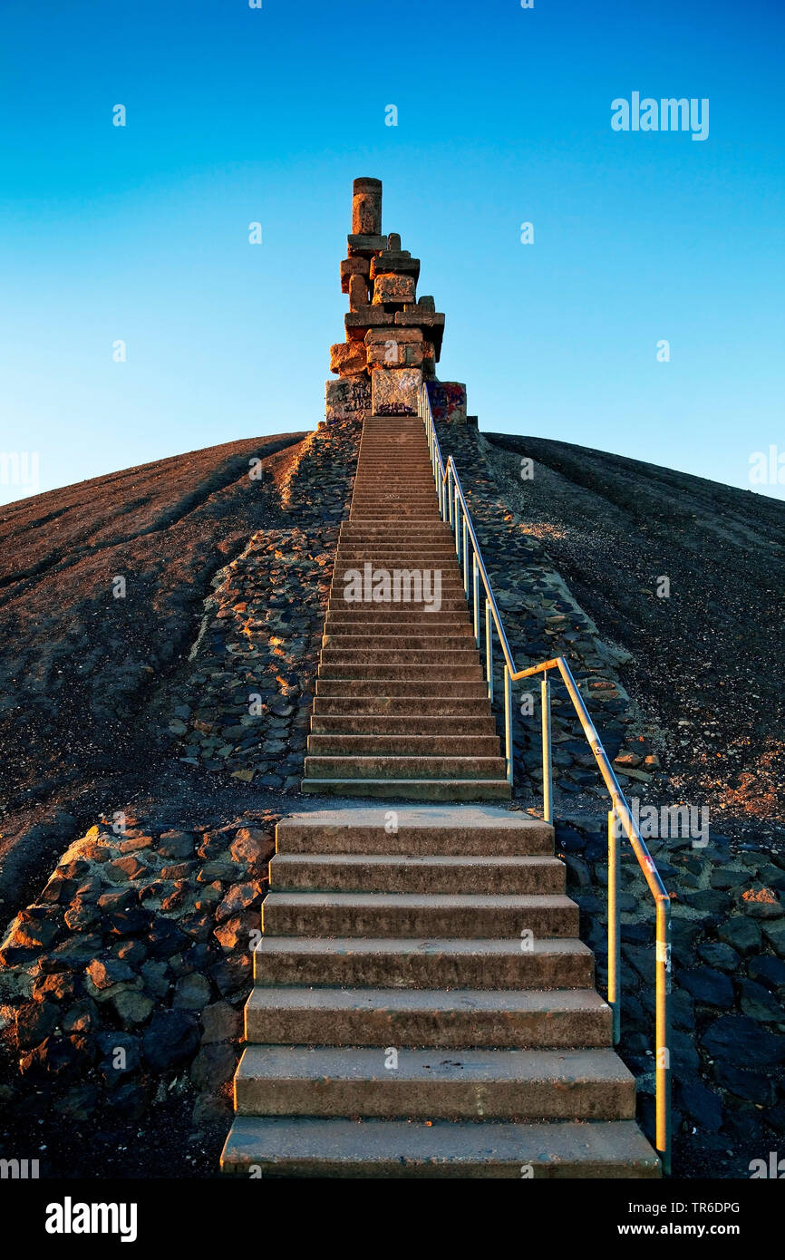 La Rheinelbe avec Himmelstreppe ciel, escaliers, l'Allemagne, en Rhénanie du Nord-Westphalie, région de la Ruhr, Bochum Banque D'Images