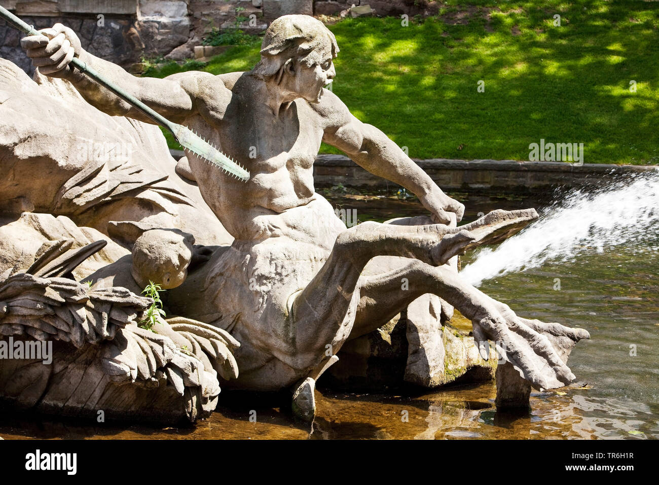 Fontaine du Triton, à la Koenigsallee, Allemagne, Berlin, Düsseldorf Banque D'Images