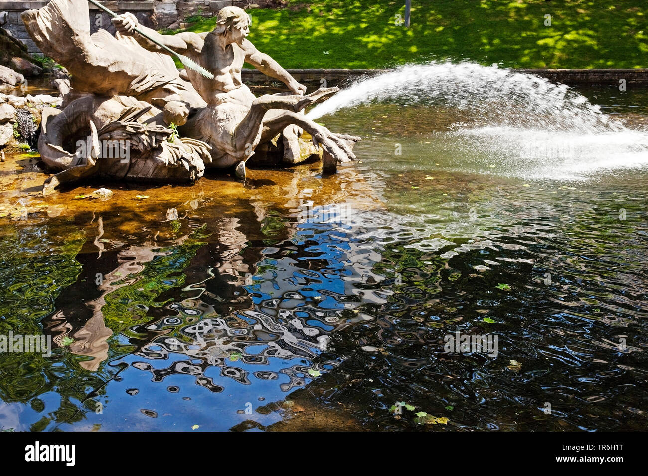 Fontaine du Triton, à la Koenigsallee, Allemagne, Berlin, Düsseldorf Banque D'Images