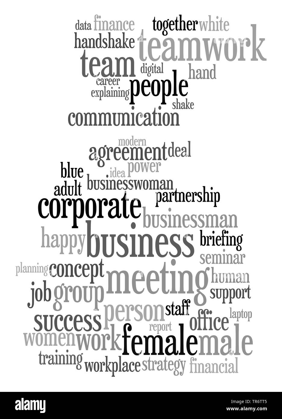 Nuage de tag sur le sujet business Banque D'Images