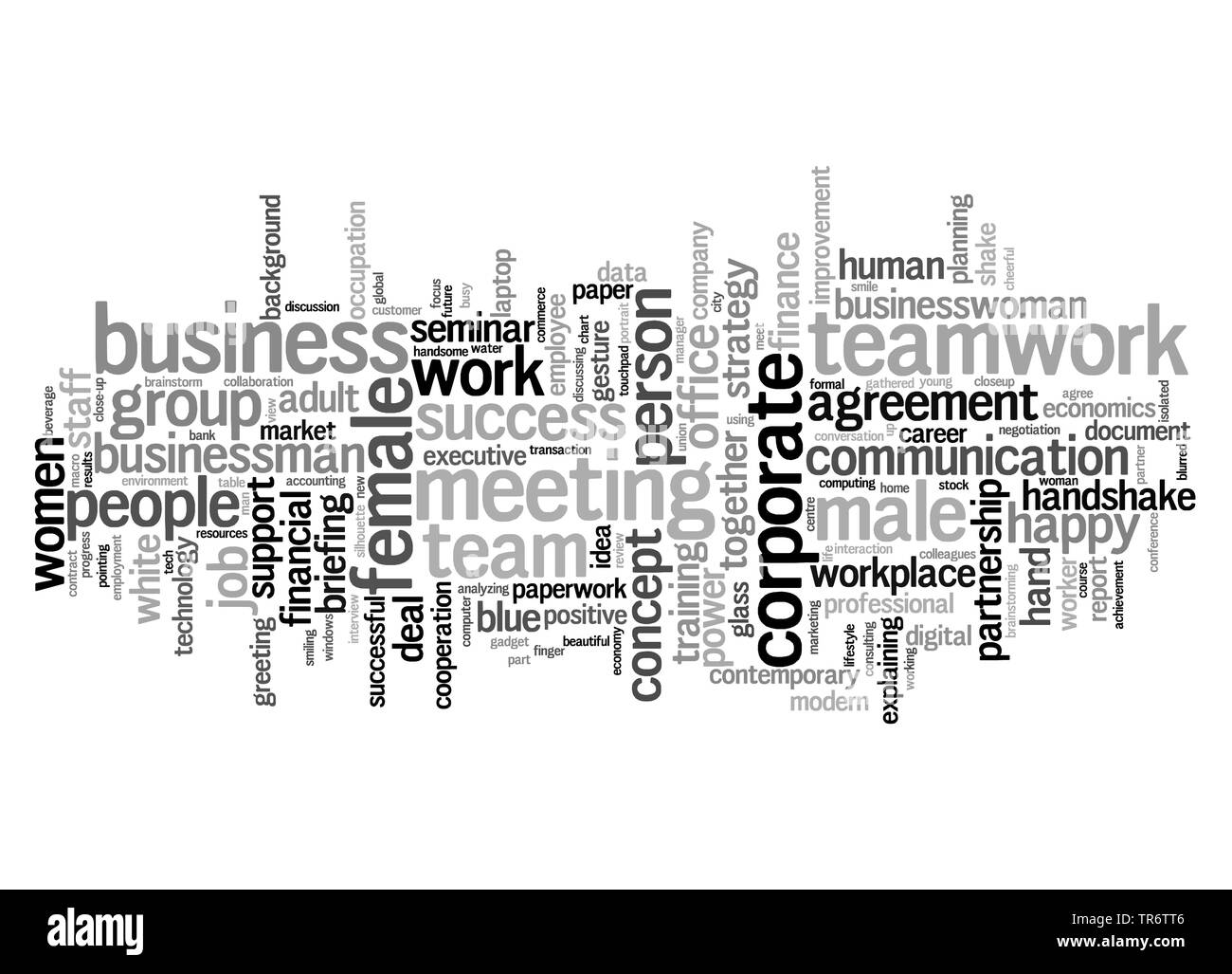 Nuage de tag sur le sujet business Banque D'Images