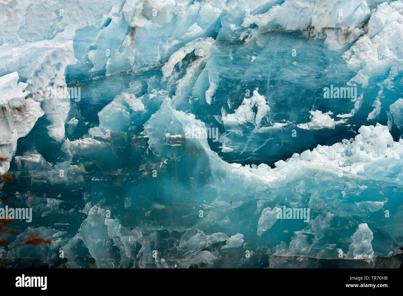 Détail glacier, l'Argentine, la Patagonie, le Parc National Los Glaciares Banque D'Images