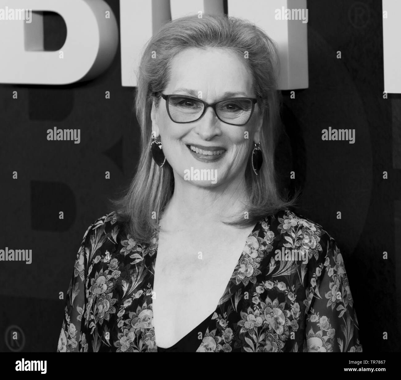 New York, NY - 29 mai 2019 : Meryl Streep wearing dress par Oscar de la Renta assiste à HBO Big petits mensonges Saison 2 Première Mondiale au Jazz at Lincoln Center Banque D'Images