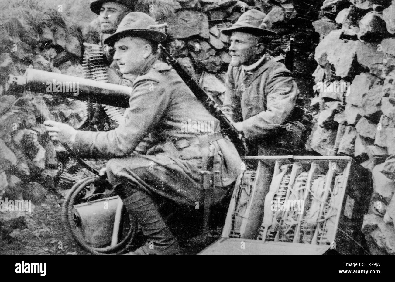 Des soldats italiens, la Première Guerre mondiale Banque D'Images
