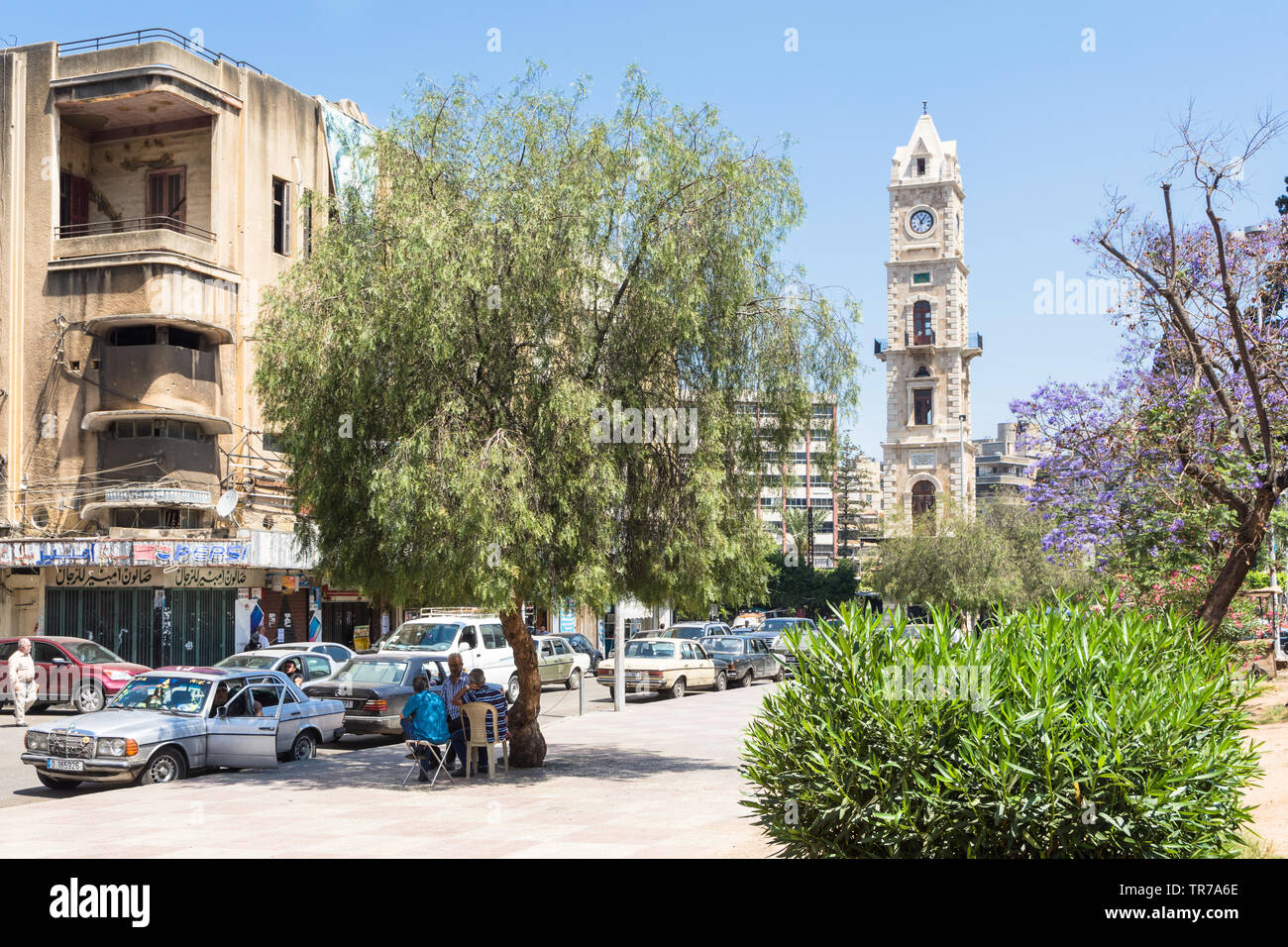 Abdul Hamid Clocktower, Tripoli, Liban Banque D'Images