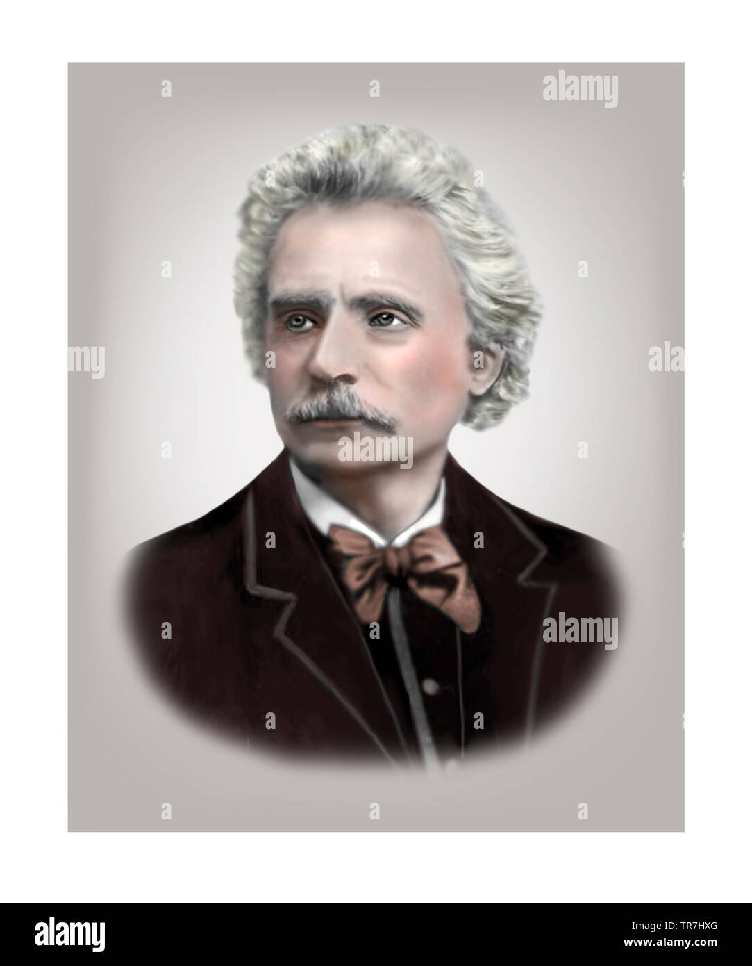 Edvard Grieg 1843-1907 Pianiste compositeur norvégien Banque D'Images