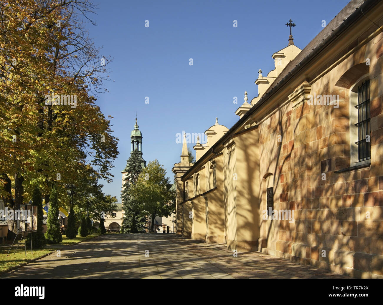 Basilique Cathédrale de l'Assomption de la Très Sainte Vierge Marie à Kielce. Pologne Banque D'Images