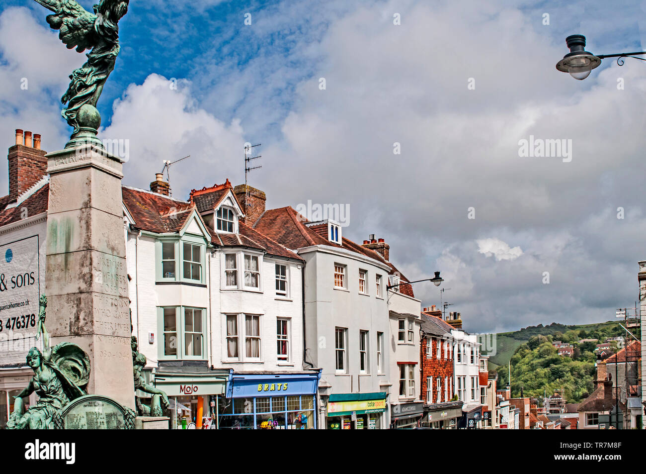 Lewes (East Sussex, Angleterre) High Street Banque D'Images