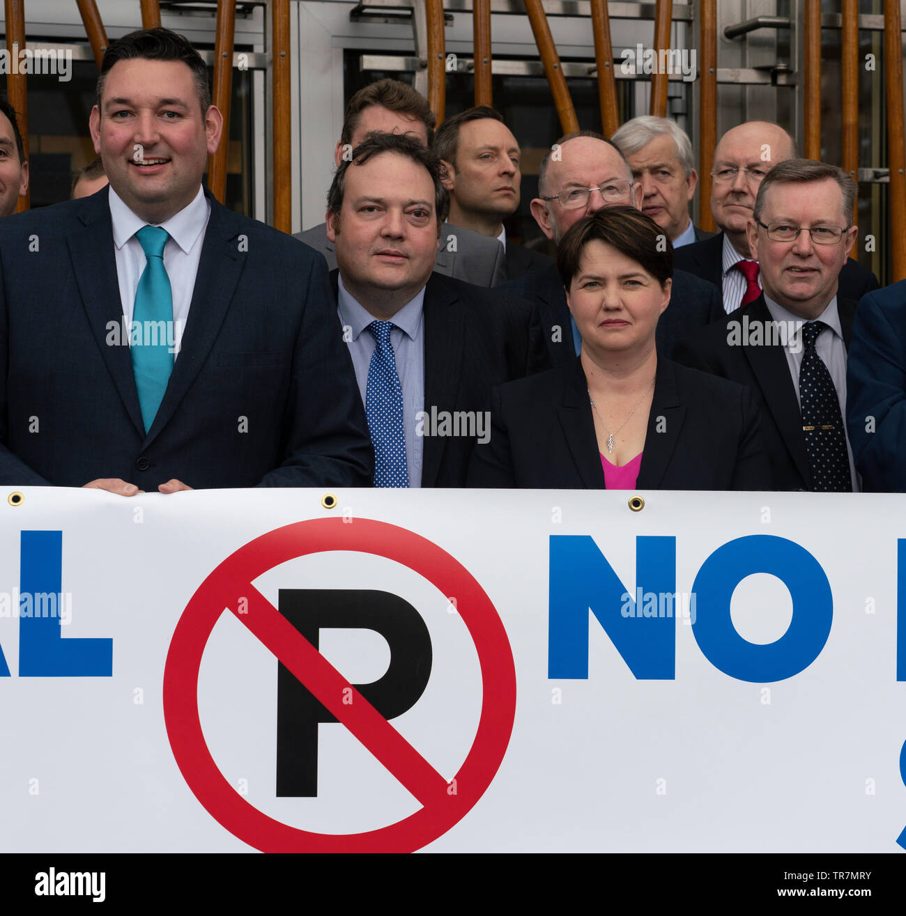 Edinburgh, Ecosse, Royaume-Uni. 30 mai, 2019. Le parti conservateur écossais a lancé une campagne à l'hôpital parking Parlement écossais à Holyrood à Edimbourg. La Scottish conservateurs croient que les frais de stationnement de voiture sont trop chers à l'hôpital écossais. Credit : Iain Masterton/Alamy Live News Banque D'Images