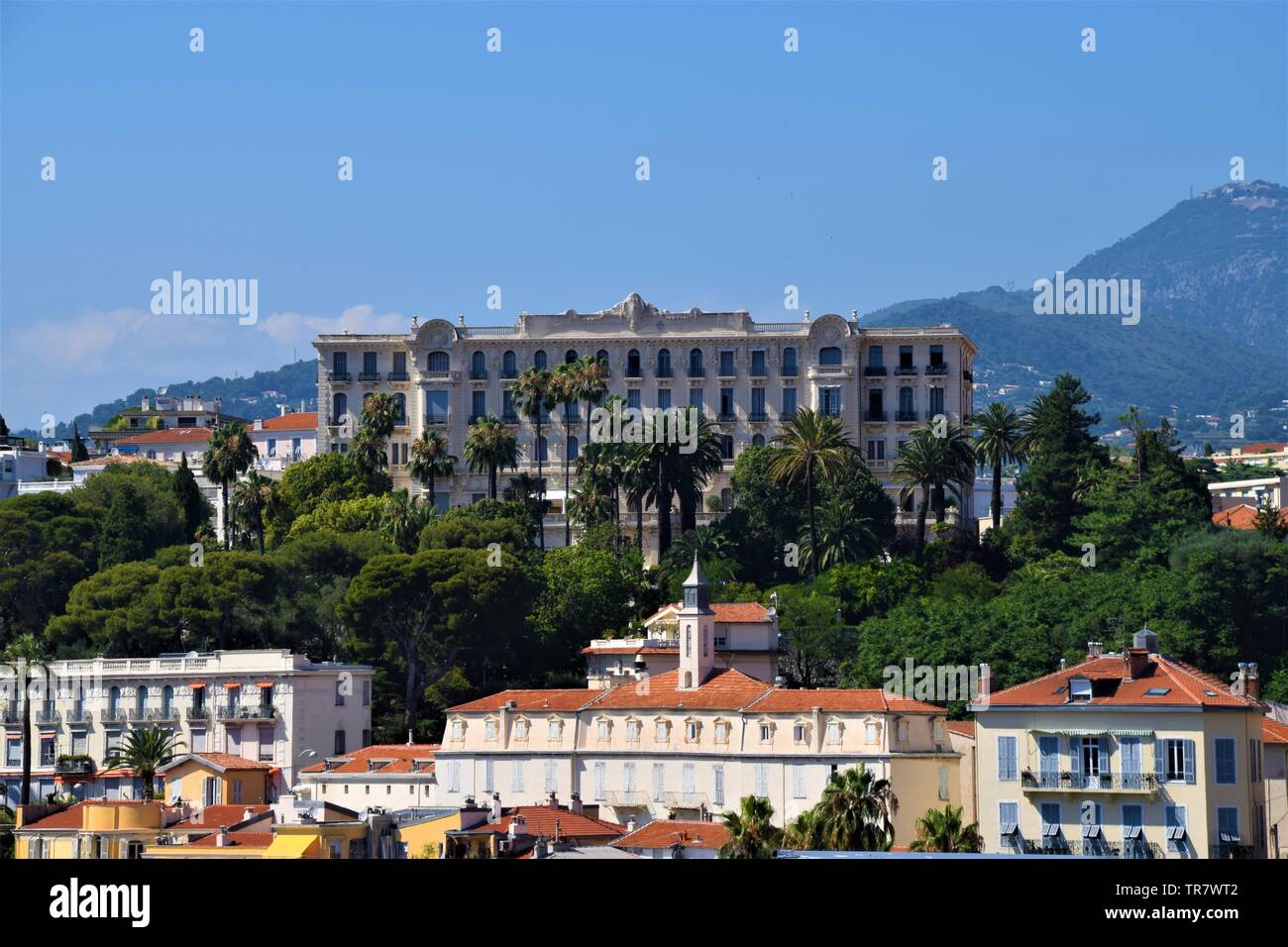 Vue aérienne de Nice, sud de la France Banque D'Images