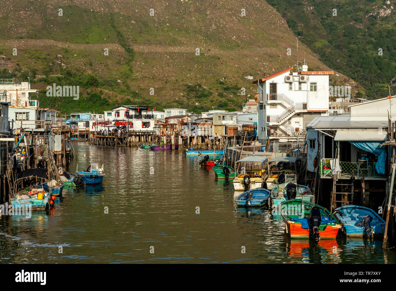 Tai O, village de pêcheurs de Hong Kong, Chine Banque D'Images
