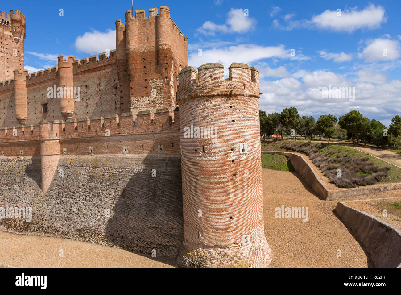 Castillo de la Mota, le château de Medina del Campo, à Valladolid, Leon. Espagne Banque D'Images