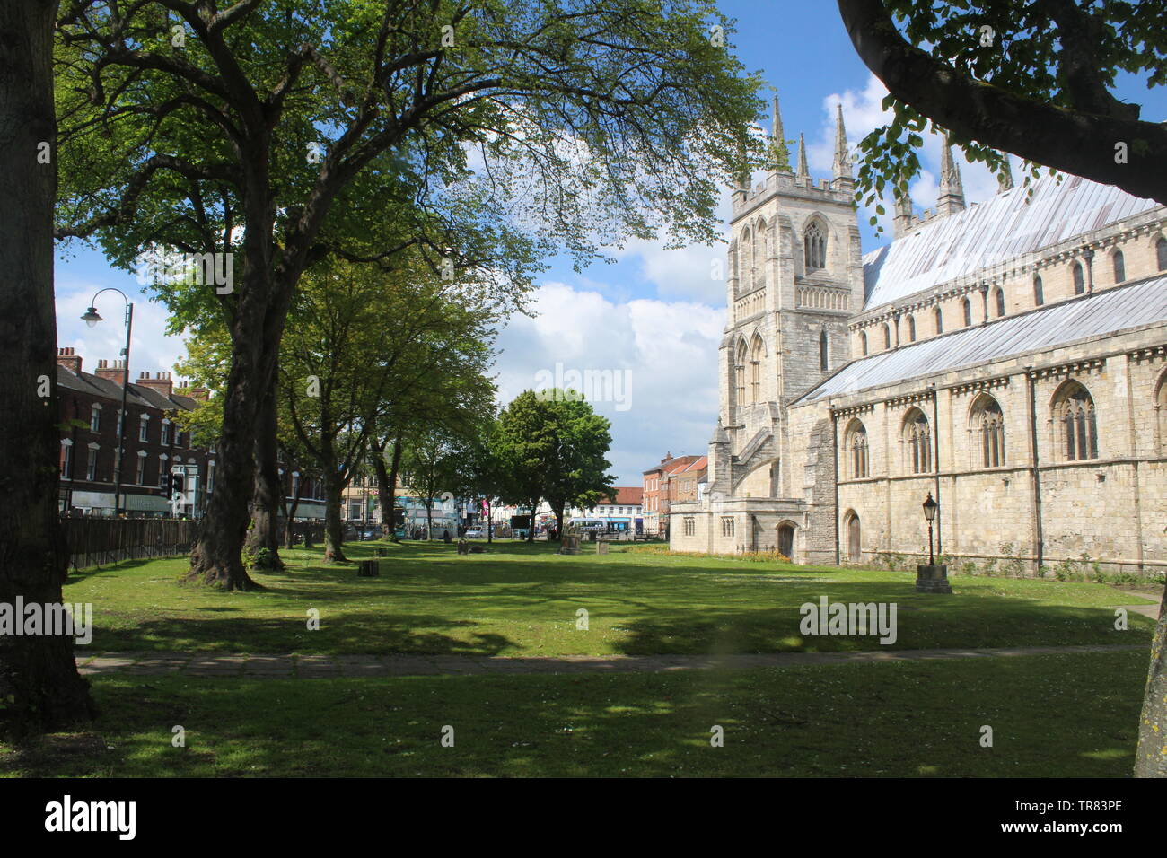 Selby Abbey,abbaye médiévale church North Yorkshire, England UK Banque D'Images