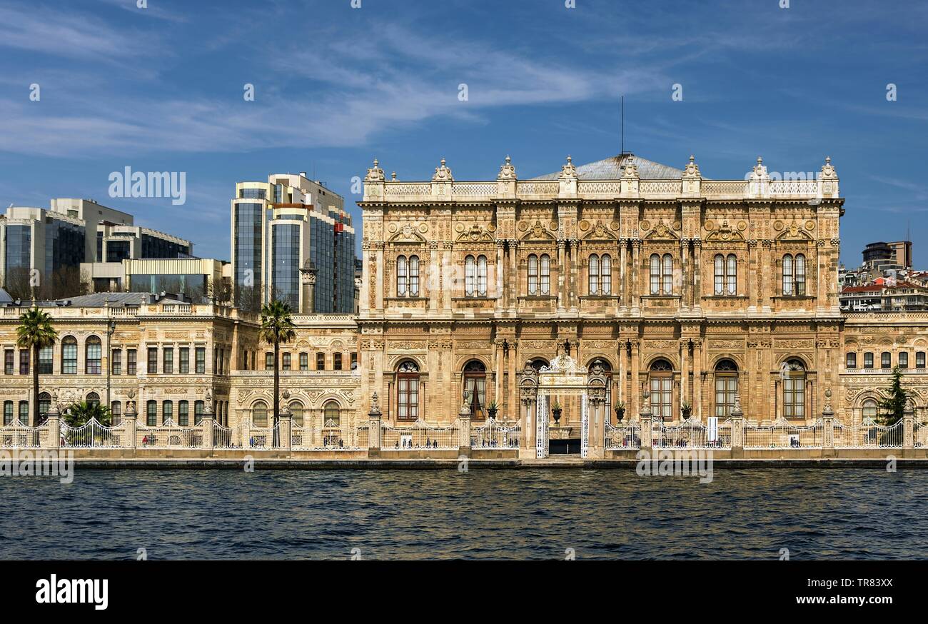 Le palais de Dolmabahce à Istanbul Banque D'Images