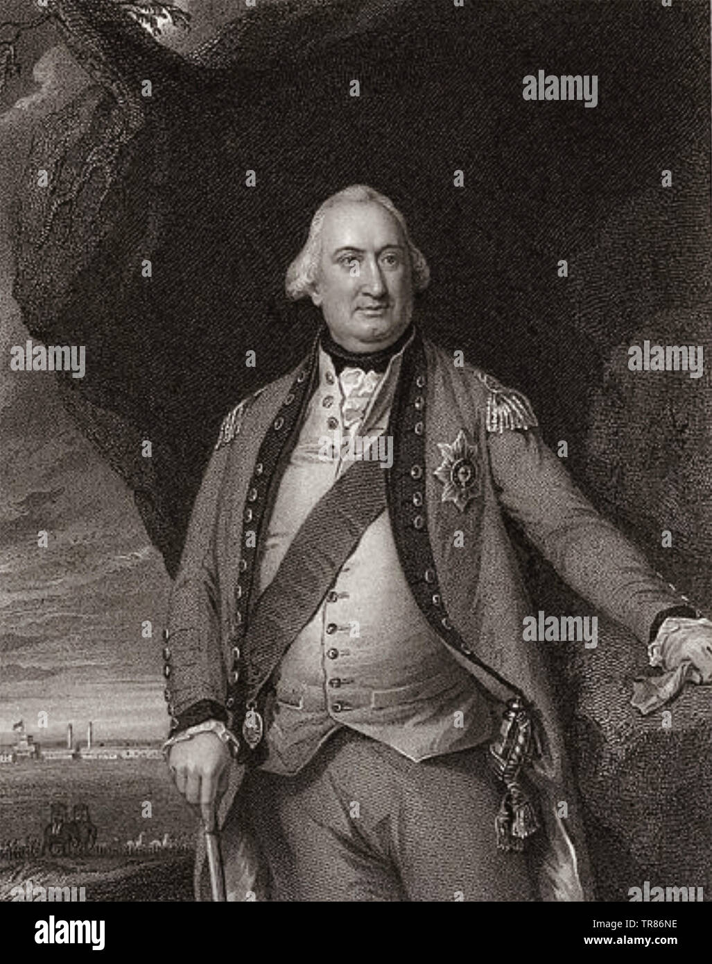 CHARLES CORNWALLIS, 1er marquis Cornwallis (1738-1805) général de l'armée britannique vers 1795 Banque D'Images