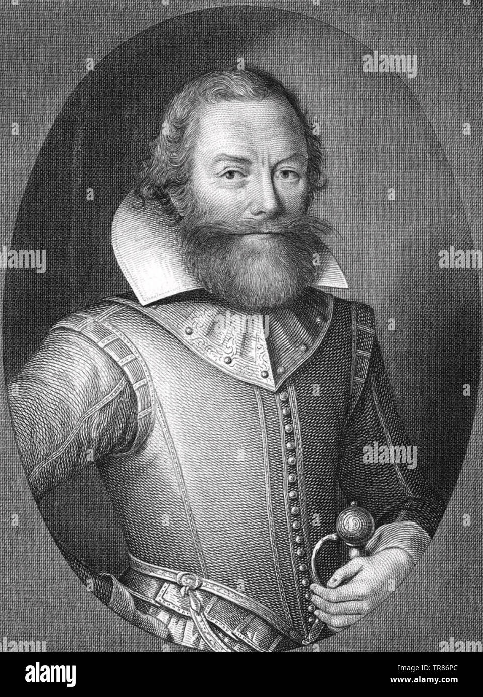 JOHN SMITH (1580-1631) soldat anglais,explorer et l'amiral Banque D'Images