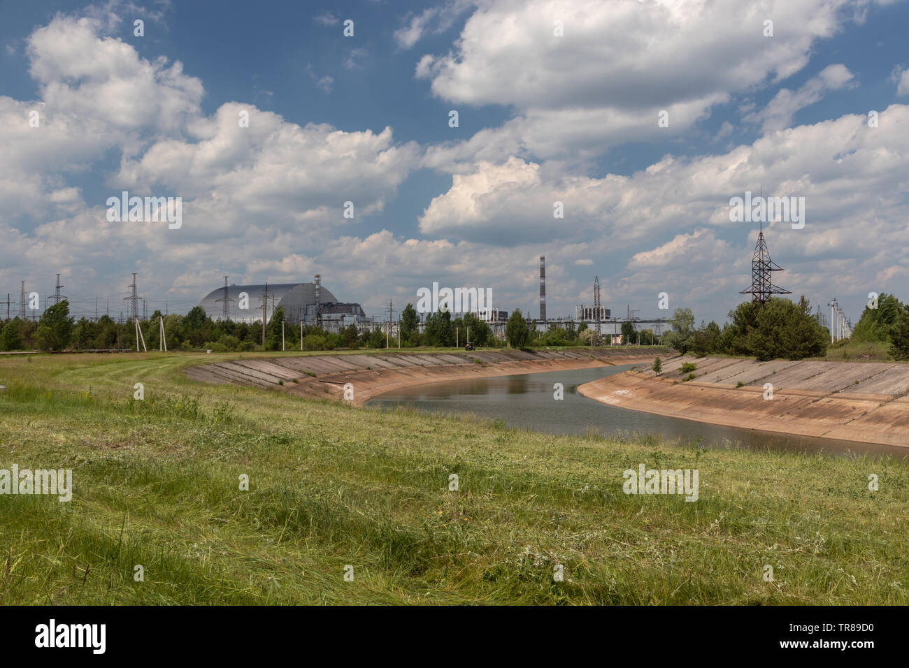 Mai 2019 - centrale nucléaire de Tchernobyl, réacteurs 4, zone d'exclusion de Tchernobyl, l'Ukraine Banque D'Images