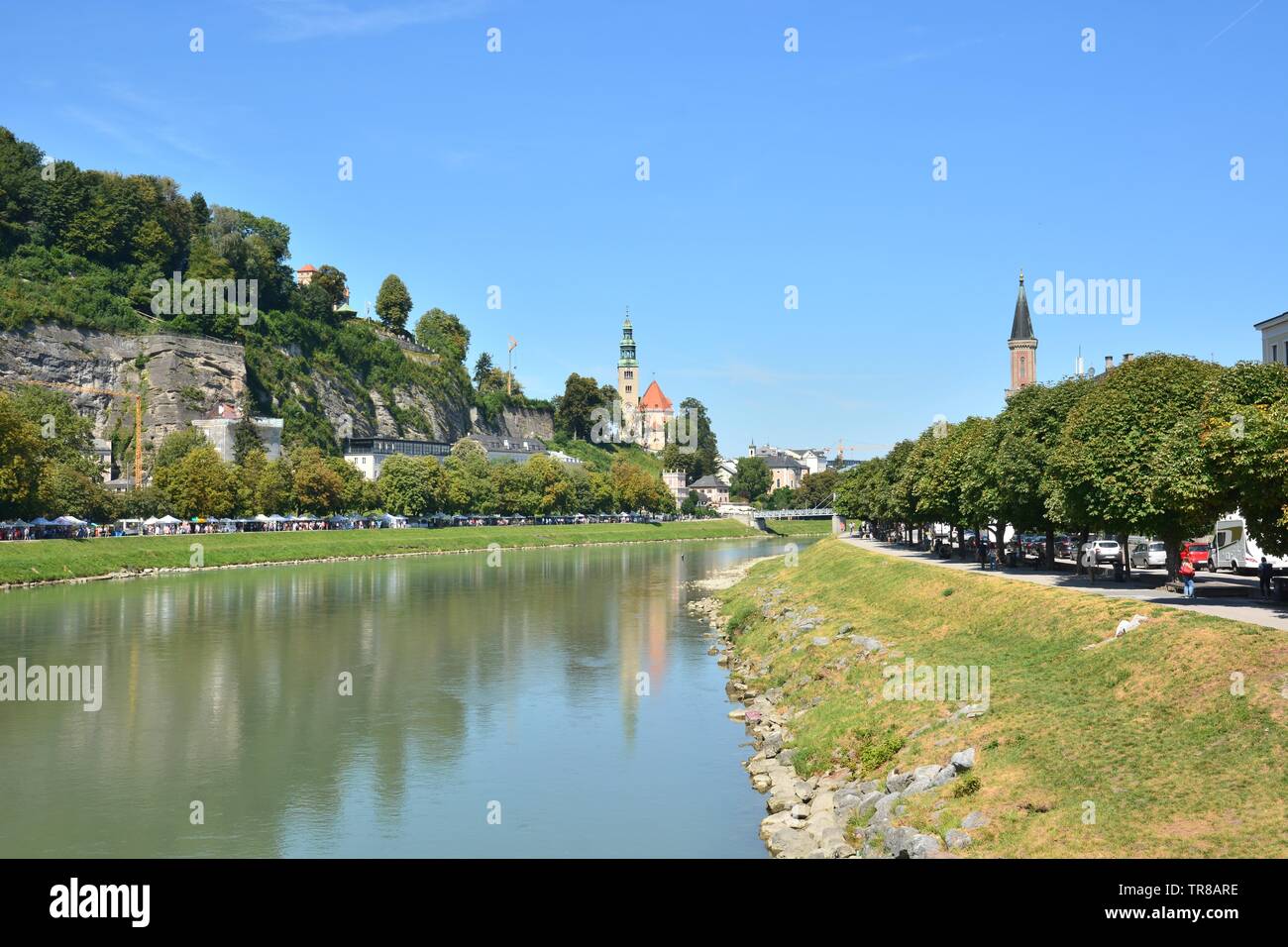 Salzbourg, Autriche - voir dans la ville historique de Salzbourg, Autriche Banque D'Images