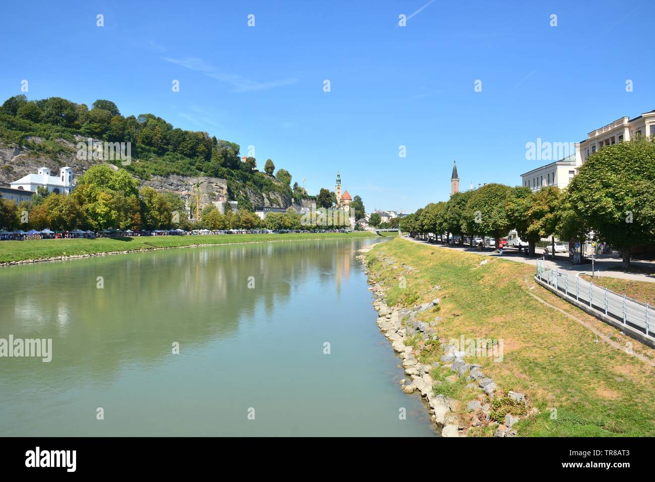 Salzbourg, Autriche - voir dans la ville historique de Salzbourg, Autriche Banque D'Images