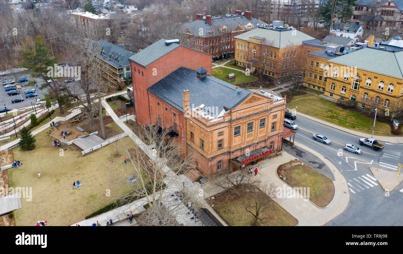 Théâtre de l'Académie de musique, des arts du théâtre, Northampton, MA, USA Banque D'Images