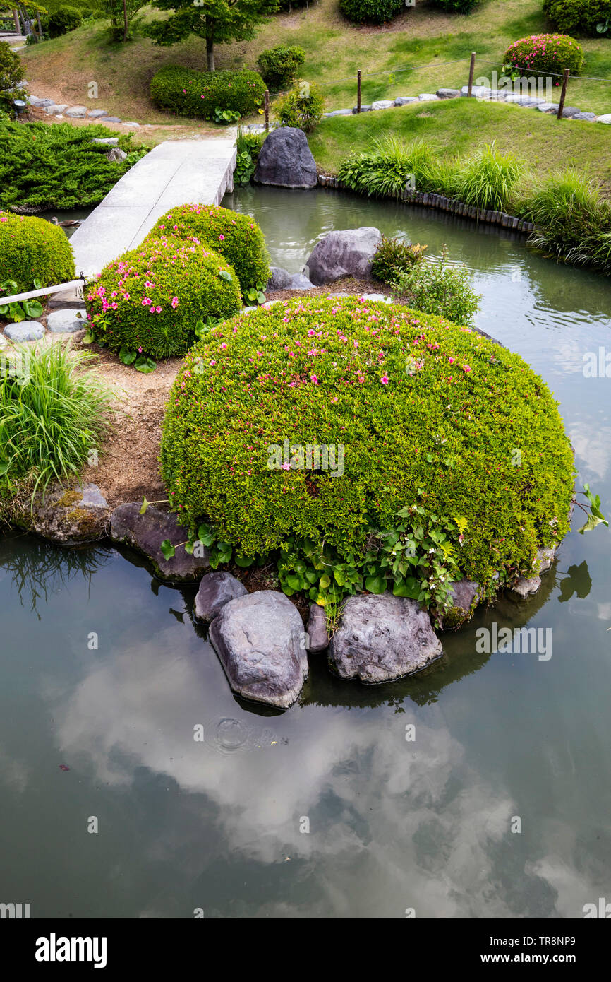 Musée du Thé de Shizuoka - Jardin Maison Shoumokurou la cérémonie du thé et un jardin japonais - La cérémonie du thé maison Shoumokurou et son jardin japonais adjacent Banque D'Images