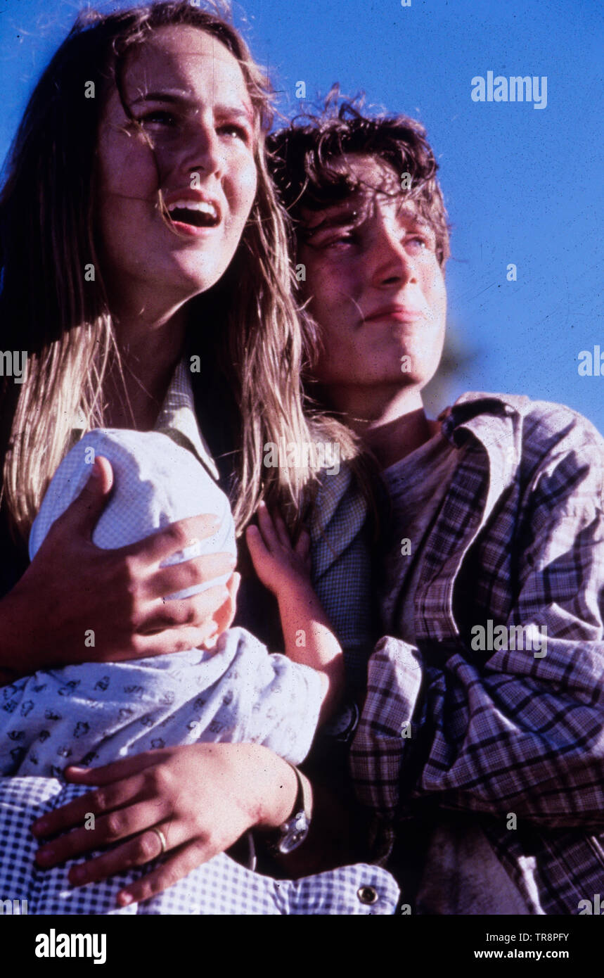 Elijah Wood, leelee sobieski, Deep Impact, 1998 Banque D'Images