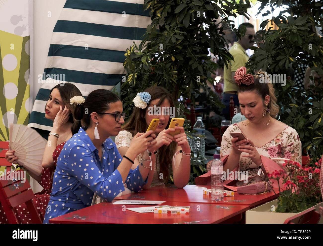 Foire d'Avril de Séville, Feria de Abril Banque D'Images