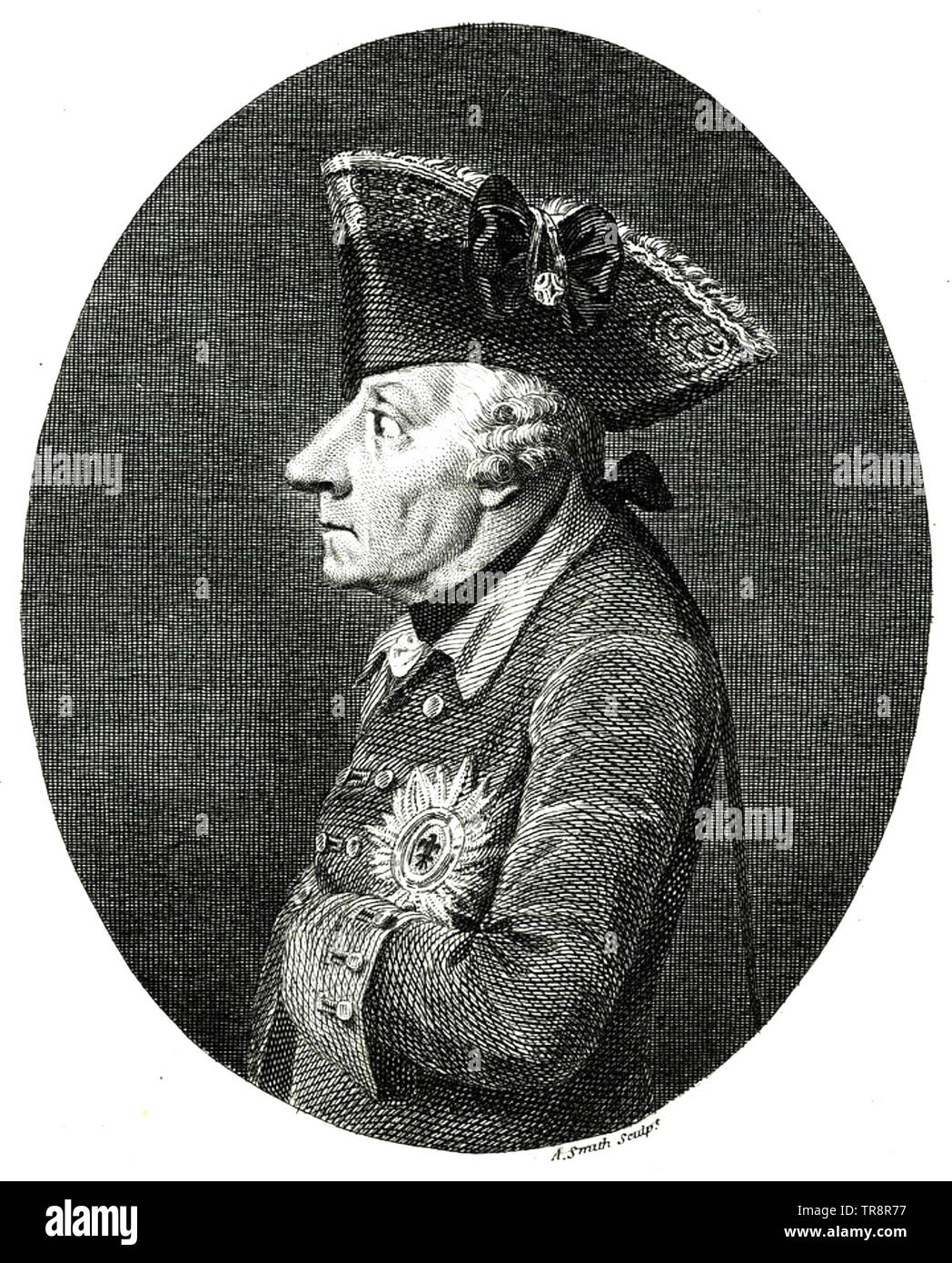 Frédéric le Grand (1712-1786) Roi de Prusse Banque D'Images