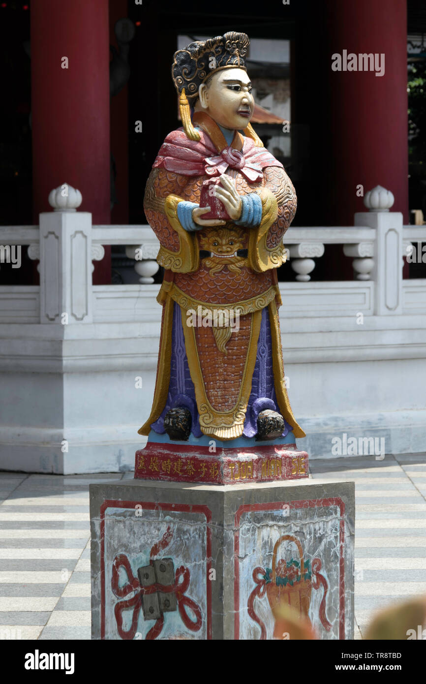Des statues à la Sam Poo Kong Temple chinois de Semarang, Indonésie Banque D'Images