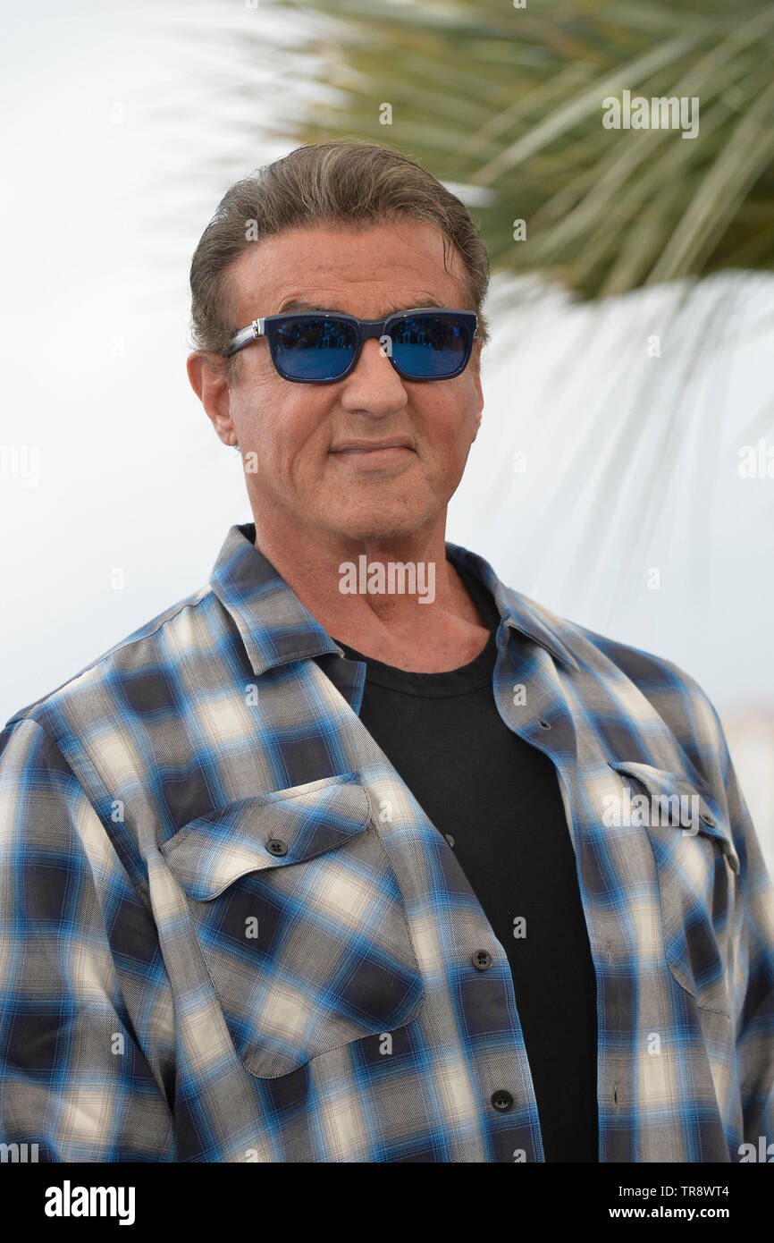 72e édition du Festival du Film de Cannes : Sylvester Stallone posant pendant un photocall pour le film ÒRambo V : Last Blood', le Mai 24,2019 Banque D'Images