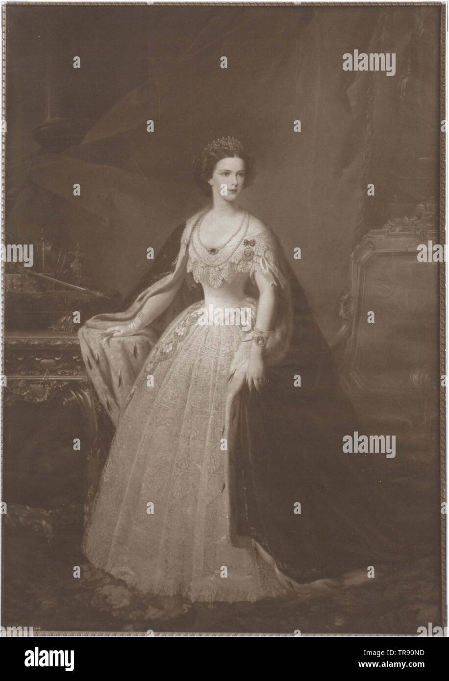 Elisabeth, impératrice d'Autriche, en fonction de télécopieur par Soyni Additional-Rights, peinture-Clearance-Info-Not-Available Banque D'Images