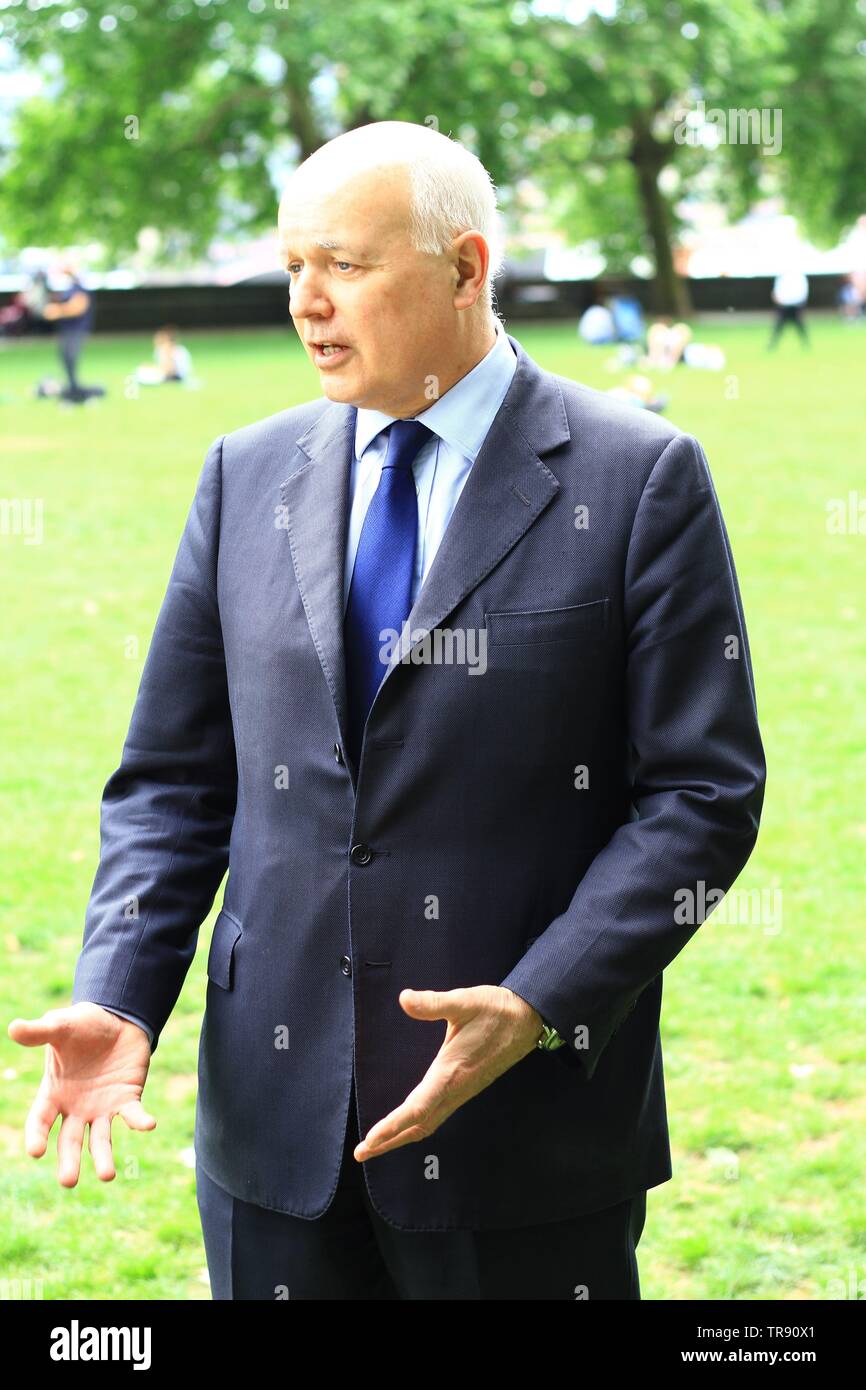 IAIN DUNCAN SMITH À WESTMINSTER LE 30 MAI 2019. IDS. Les politiciens du parti conservateur. Les hommes politiques britanniques. La politique britannique. POLITICING. La politique. Les ministres. Dirigeants. Parti conservateur et de l'Union. Parti conservateur. Conservateurs. Banque D'Images