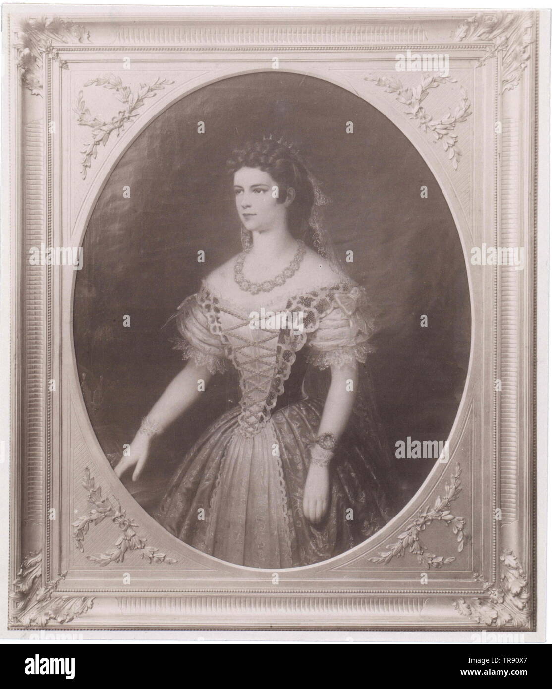 Elisabeth, impératrice d'Autriche, télécopieur basé sur Additional-Rights Clearance-Info, peinture--Not-Available Banque D'Images