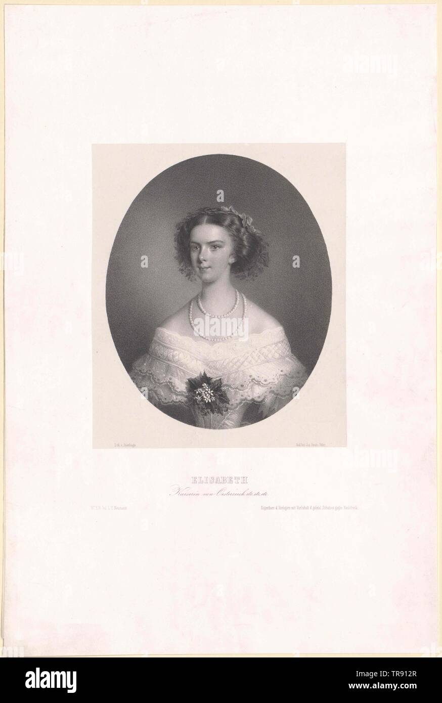 Elisabeth, impératrice d'Autriche, Additional-Rights Clearance-Info-Not-Available- Banque D'Images