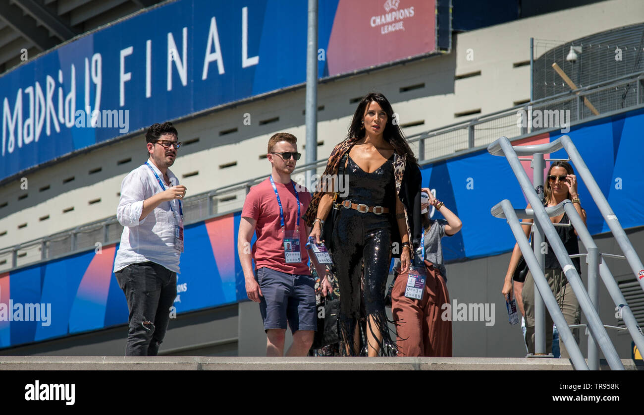 Pilar Rubio Fernández (épouse de joueur du Real Madrid Sergio Ramos) - La finale de la Ligue des Champions s'accumuler avant le dernier match entre Tottenham Hotspur et Liverpool le 30 mai 2019 au Stade Metropolitano (stade Metropolitano), Av. de Luis Aragonés, 4, 28022 Madrid, Espagne le 30 mai 2019. Photo par Andy Rowland. Credit : premier Media Images/Alamy Live News Banque D'Images