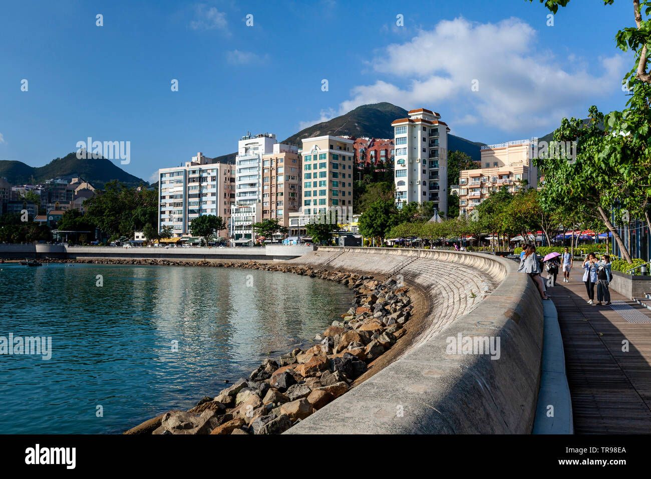 La promenade du front de mer et de Stanley, de Hong Kong, Chine Banque D'Images