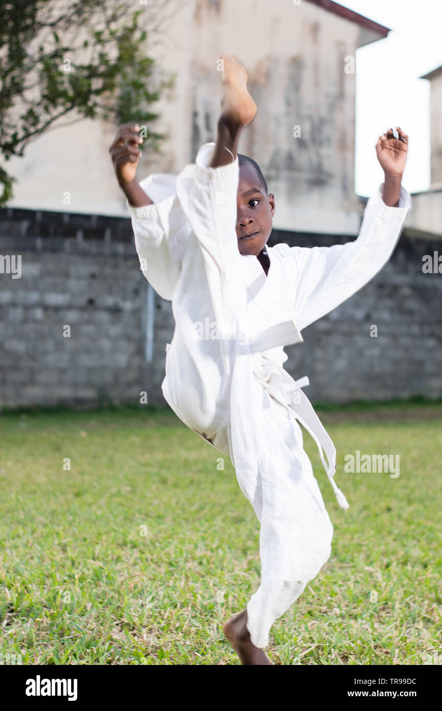 Téléchargement gratuit Images Jeune Enfant En Kimono Karate Pratique Banque D Images Photo actualisé par
