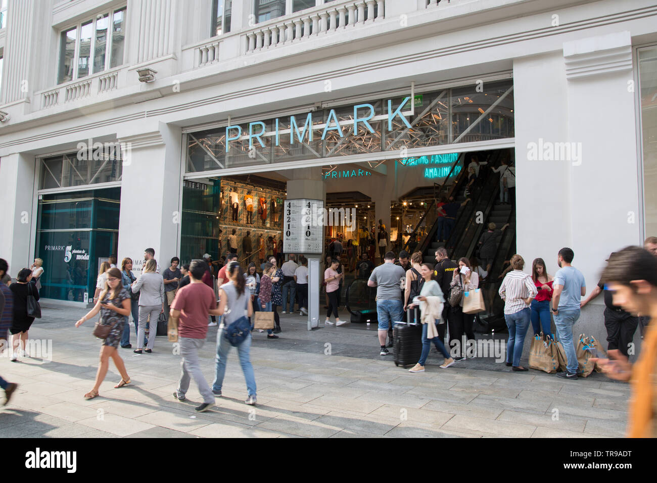 Primark Store, la rue Gran Via, Madrid, Espagne Banque D'Images