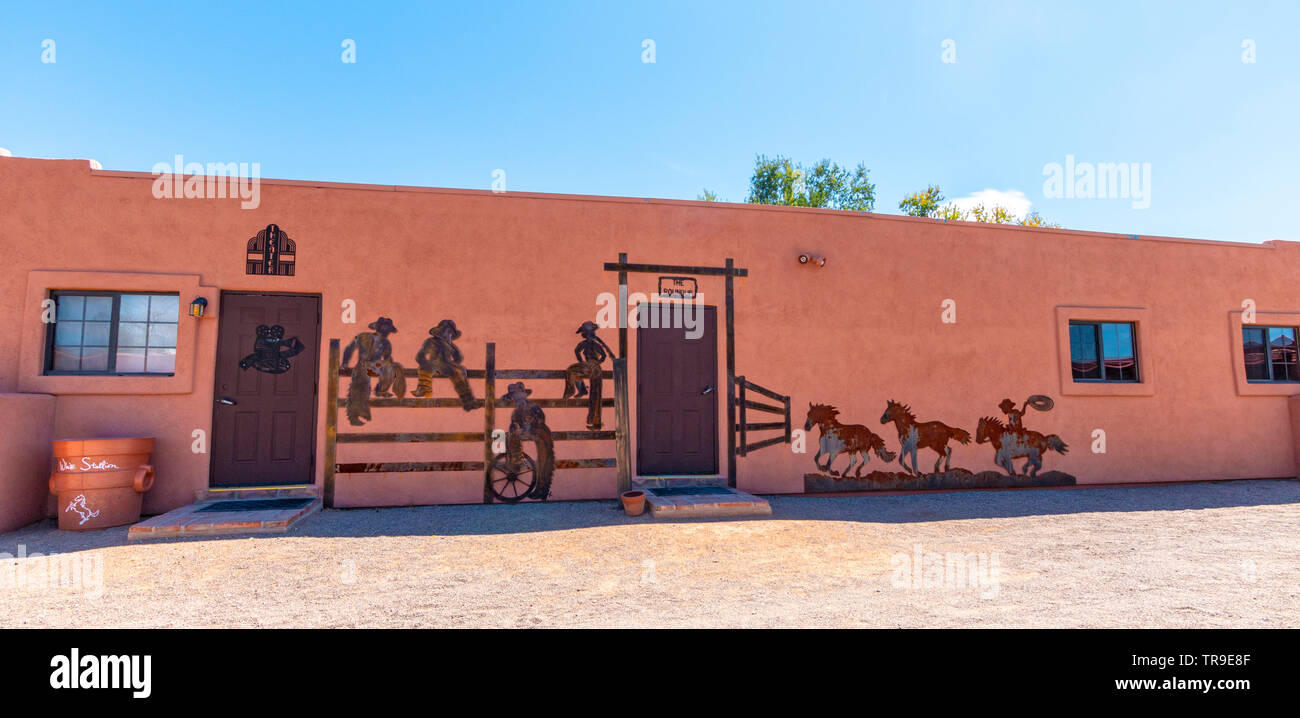 L'un des bâtiments de White Stallion Ranch, un ranch juste en dehors de Tucson, AZ. Banque D'Images