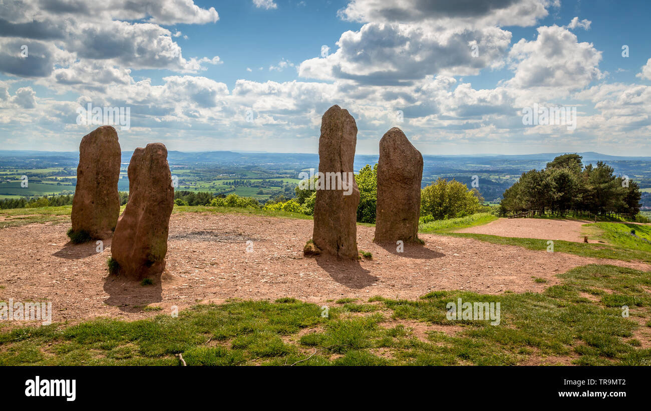 Beauté naturelle des Collines Clément, Worcestershire, Angleterre. Banque D'Images