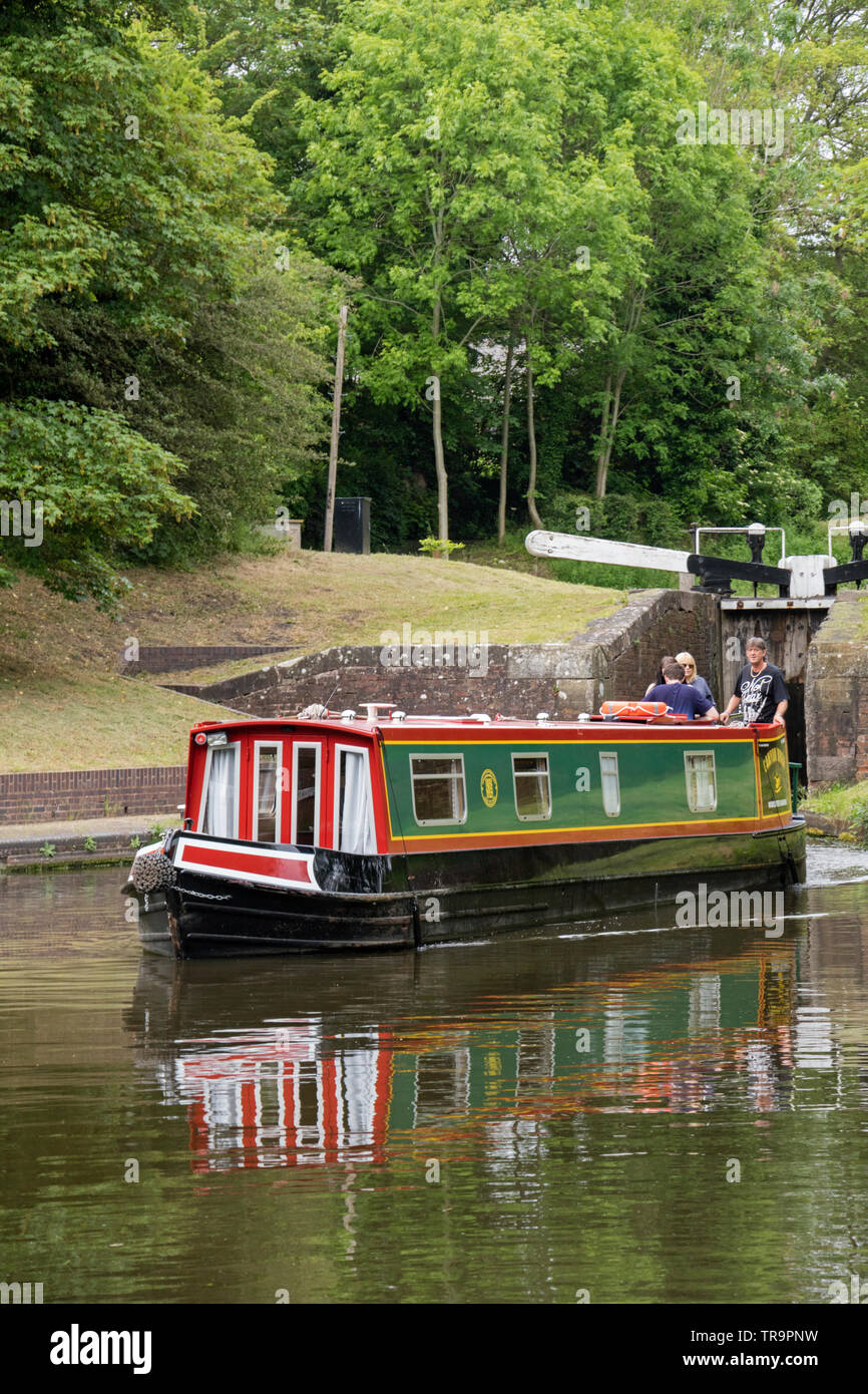 Staffordshire Worcestershire et au Canal de Jonction Stourton nr Kinver, Staffordshire, England, UK Banque D'Images