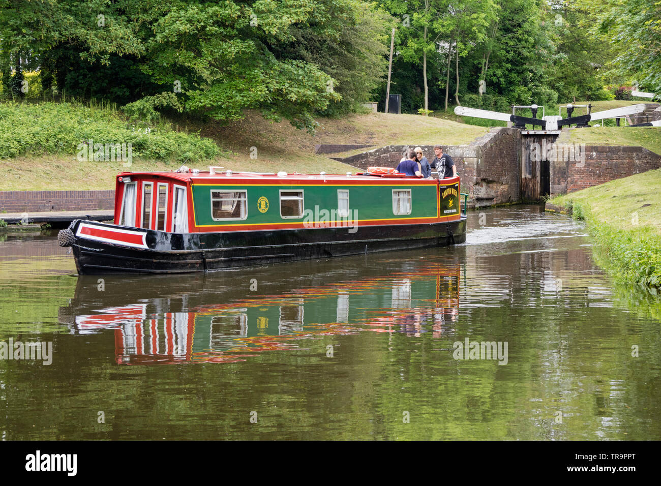 Staffordshire Worcestershire et au Canal de Jonction Stourton nr Kinver, Staffordshire, England, UK Banque D'Images