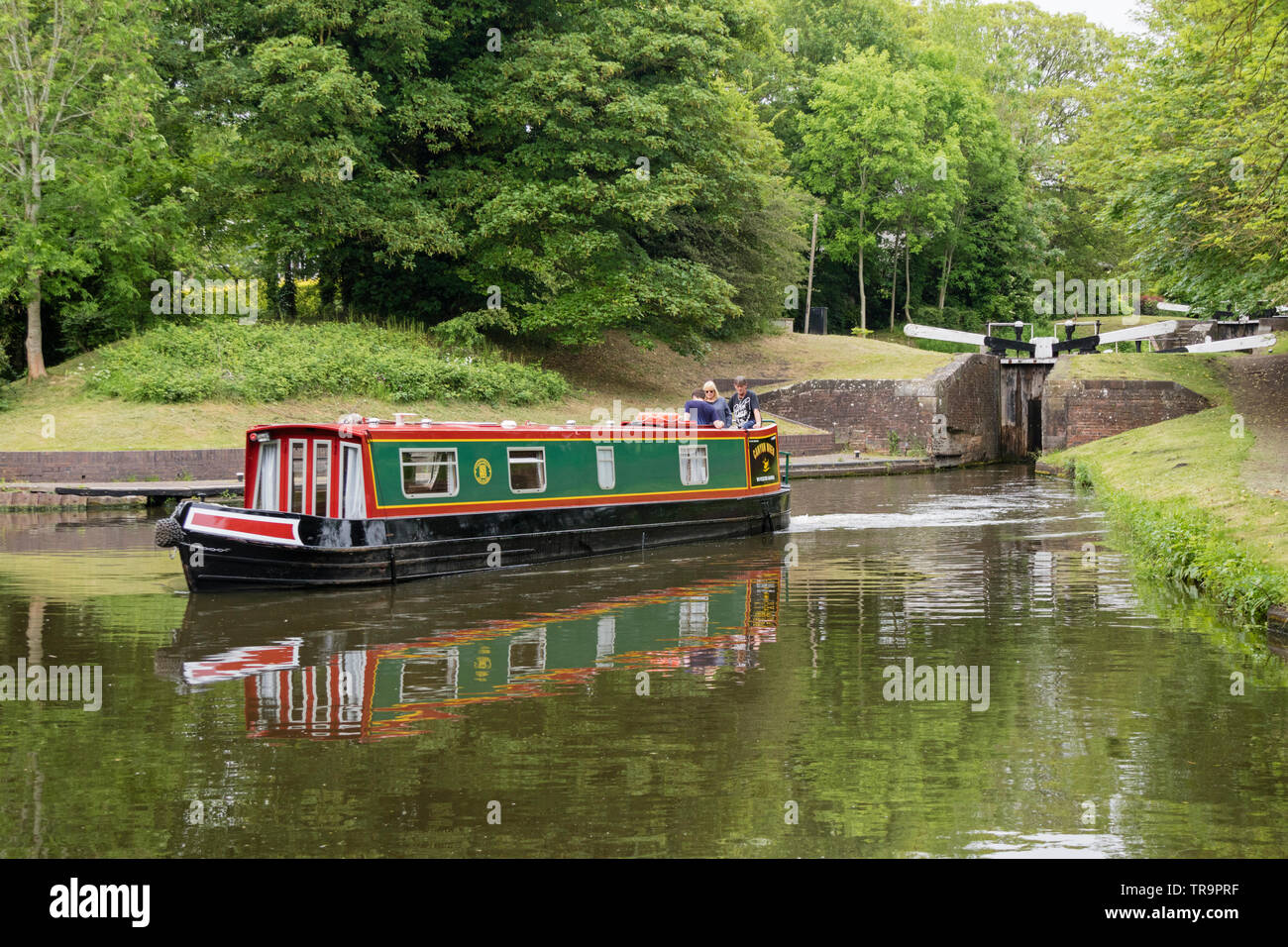 Staffordshire Worcestershire et au Canal de Jonction Stourton nr Kinver, Staffordshire, England, UK Banque D'Images