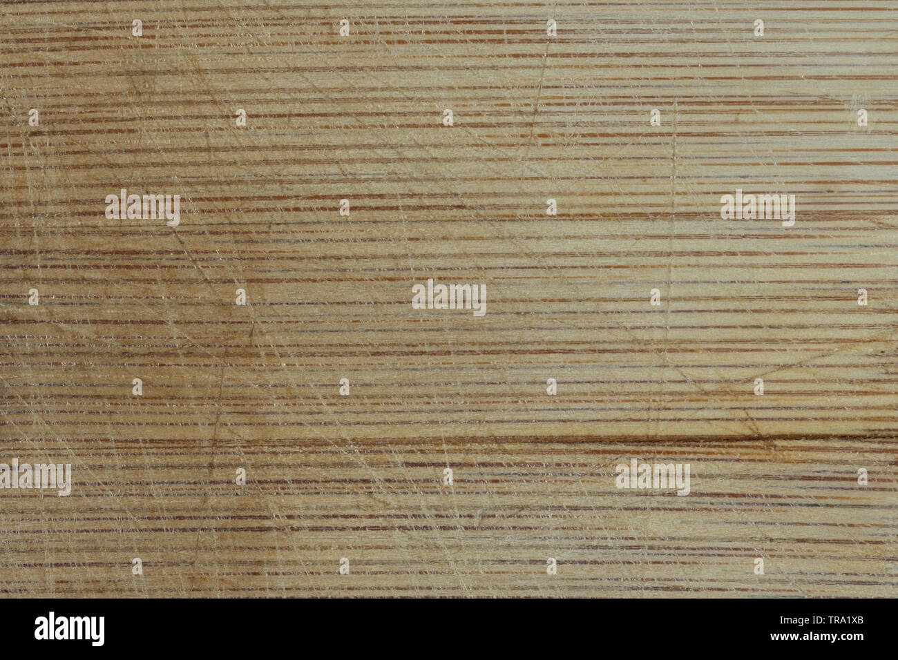 Macro image de textures d'une planche à découper en bambou Banque D'Images