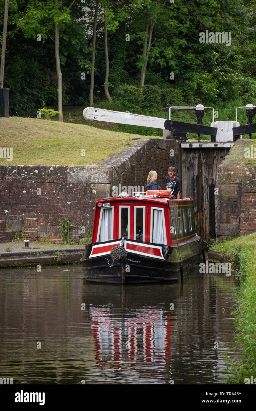 Staffordshire Worcestershire et au Canal de Jonction Stourton nr Kinver, Staffordshire, England, UK Banque D'Images